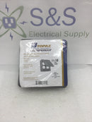 Topaz WC2225 Outdoor Vertical 2-Gang Flip Weatherproof Metal Duplex Receptacle Cover