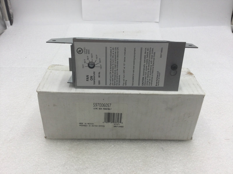 Broan-NuTone S97006057 Fan On Temperature Controller/Wire Box Assembly