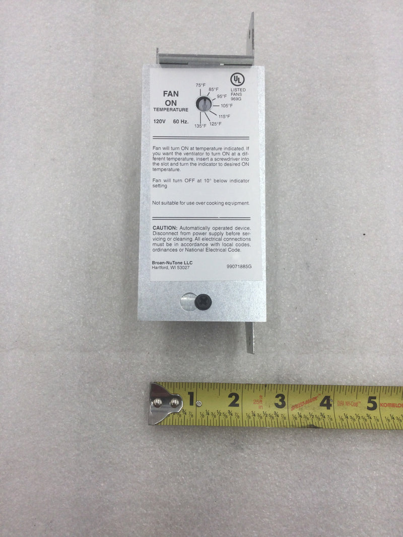 Broan-NuTone S97006057 Fan On Temperature Controller/Wire Box Assembly