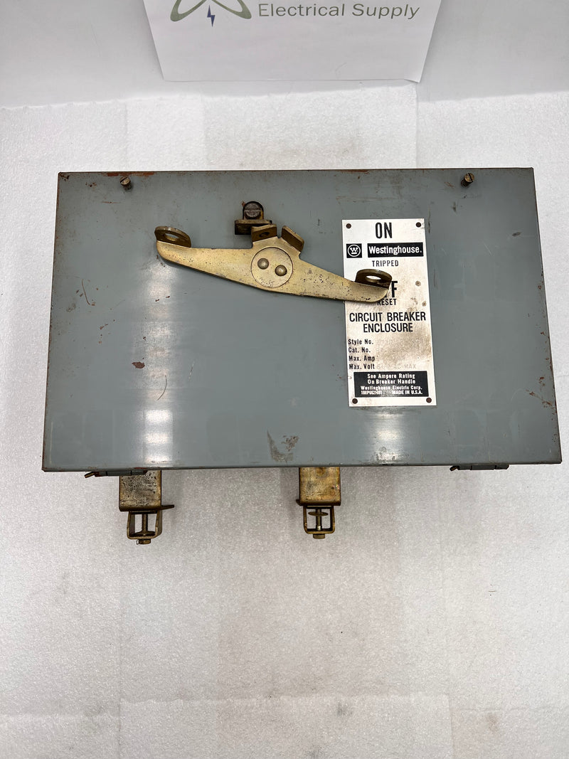 Westinghouse 373D128G03 BP-FB 100 Amp 600V Busway Circuit Breaker Enclosure
