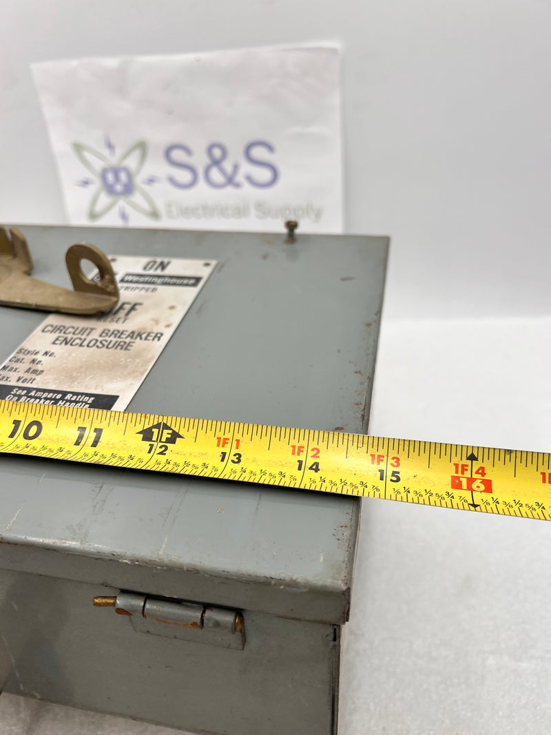 Westinghouse 373D128G03 BP-FB 100 Amp 600V Busway Circuit Breaker Enclosure