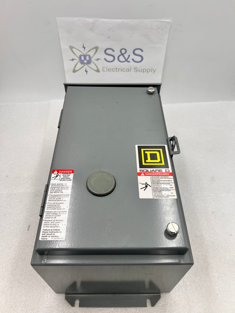 Square D 8903LXA20V02 30 Amp Class 8903 Type S Lighting Contactor w/Enclosure LR60905