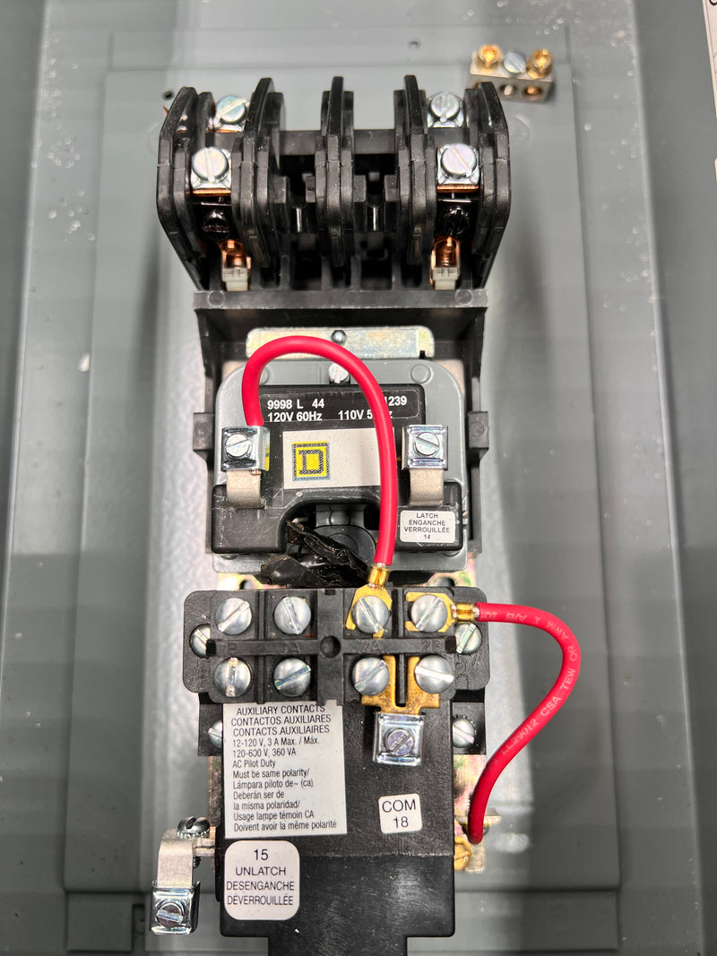 Square D 8903LXA20V02 30 Amp Class 8903 Type S Lighting Contactor w/Enclosure LR60905