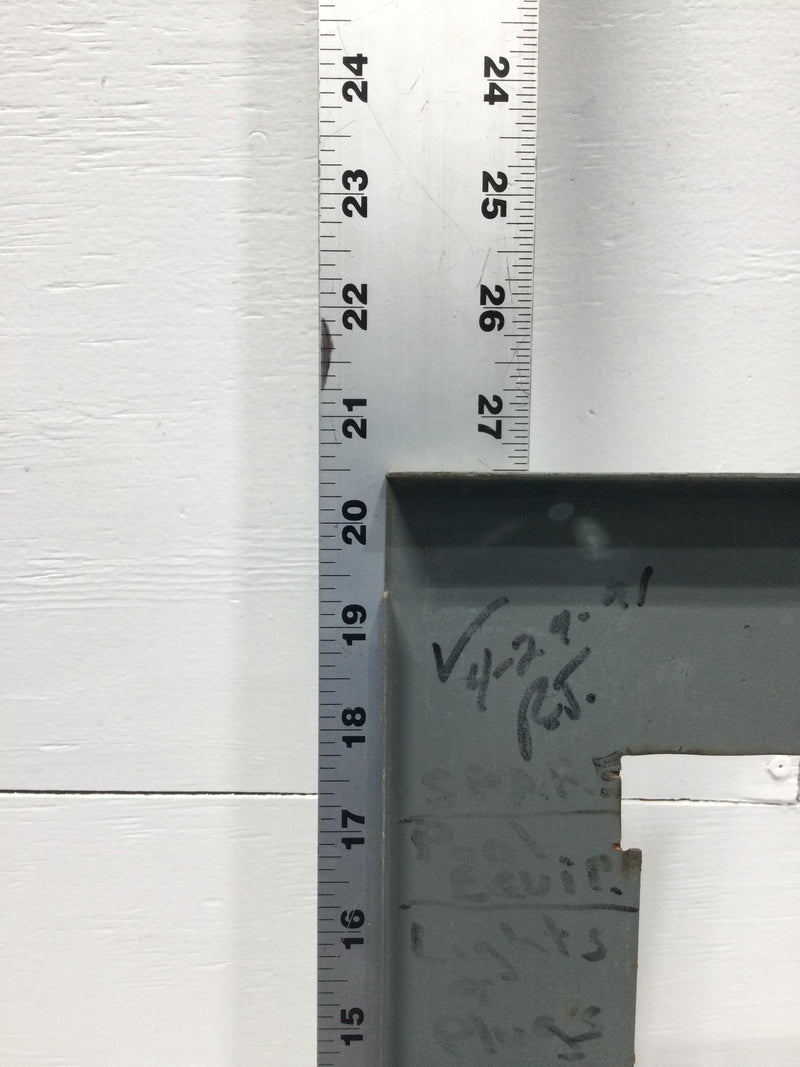 14 Space 120/240V Dead Front Only 20 1/2" x 6 1/2" - Cosmetic Flaw