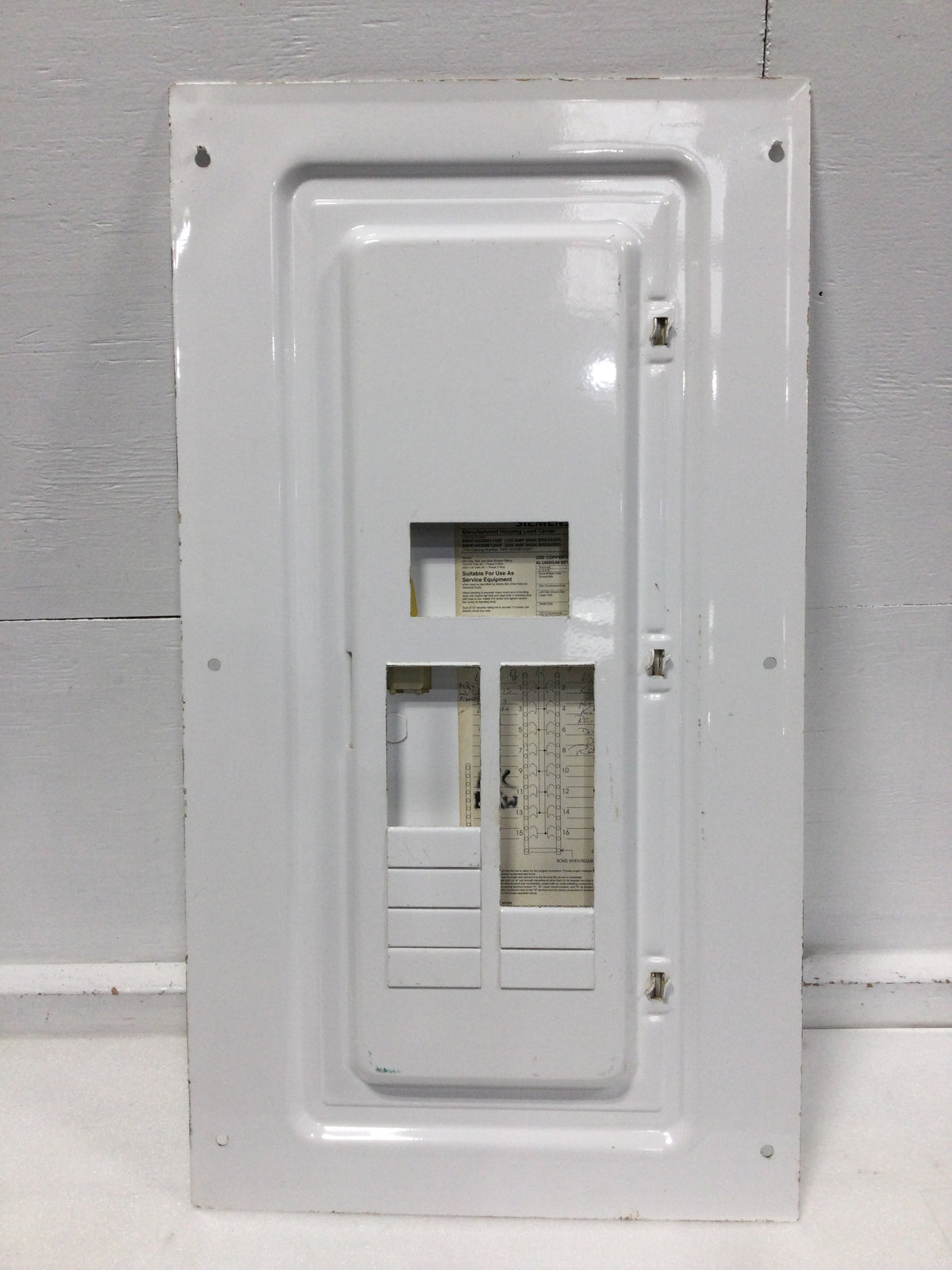 Siemens BMW1632MB1200F 200A 16 Space 240V Panel Door w/Main 28 1/4