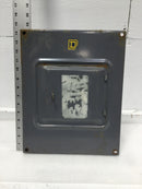 Square D 12 Space 120/240V Load Center w/Main Door/Panel Only 14 3/8" x 11 5/8"
