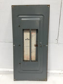 Square D QOC-30 30 Space 120/240V Panel Door Only 26 1/8" x 12 1/4"