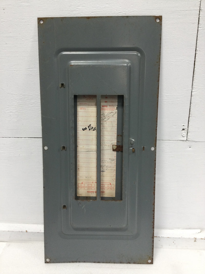 Square D QOC-30 30 Space 120/240V Panel Door Only 26 1/8" x 12 1/4"