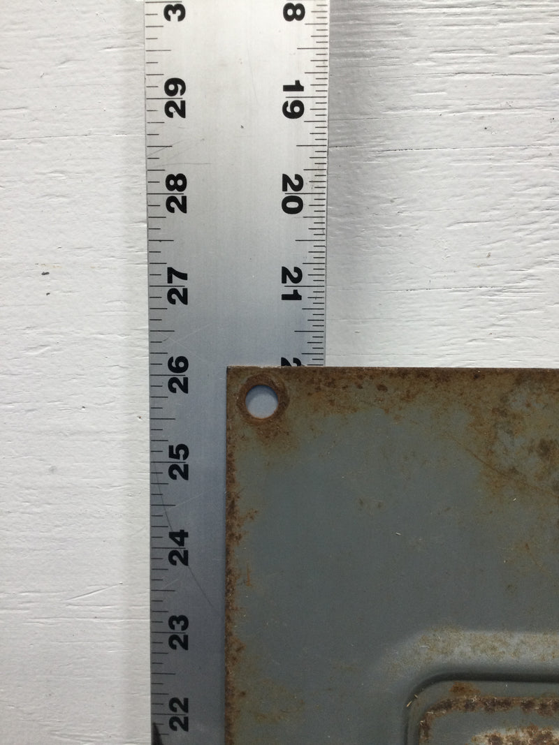 Square D QOC-30 30 Space 120/240V Panel Door Only 26 1/8" x 12 1/4"