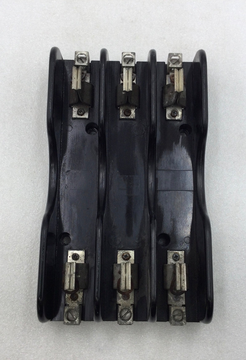 Marathon 4100841 100 Amp 3 Pole 600V Fuse Holder -Flawed