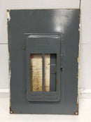 Square D QOC24U 125 Amp 24 Space 120/240V Panel/Door Only w/Main 21" x 14 1/4"