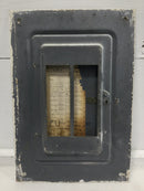 Square D QOC20 125 Amp 20 Space 120/240V Door Only 18 1/2" x 12 5/8" - Flawed