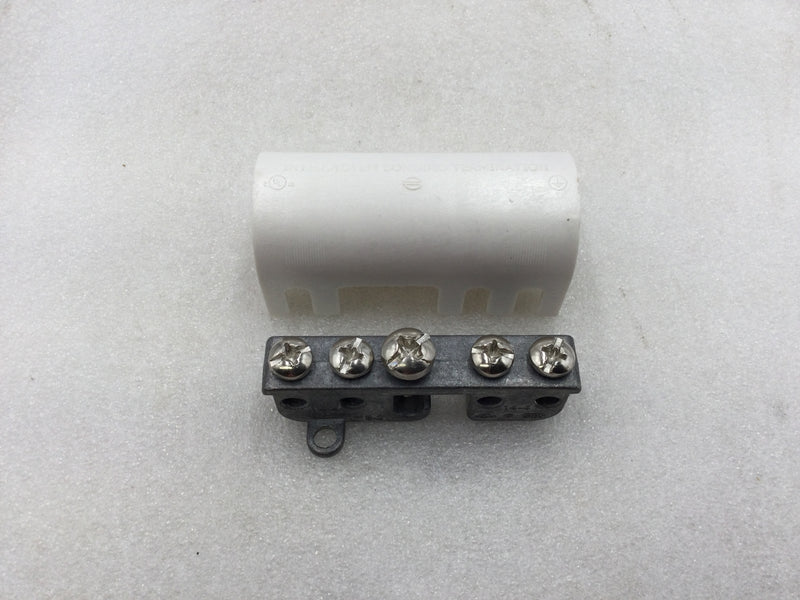 Burndy Bondit GIB5 Wall Mount Intersystem Bonding Terminal for #2 AWG - #6 AWG Wire