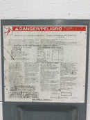 Square D Q2-2200NRB 200 Amp 120/240V Enclosure Dead Front Only 21 3/4" x 7 3/8"