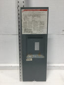 Square D Q2-2200NRB 200 Amp 120/240V Enclosure Dead Front Only 21 3/4" x 7 3/8"