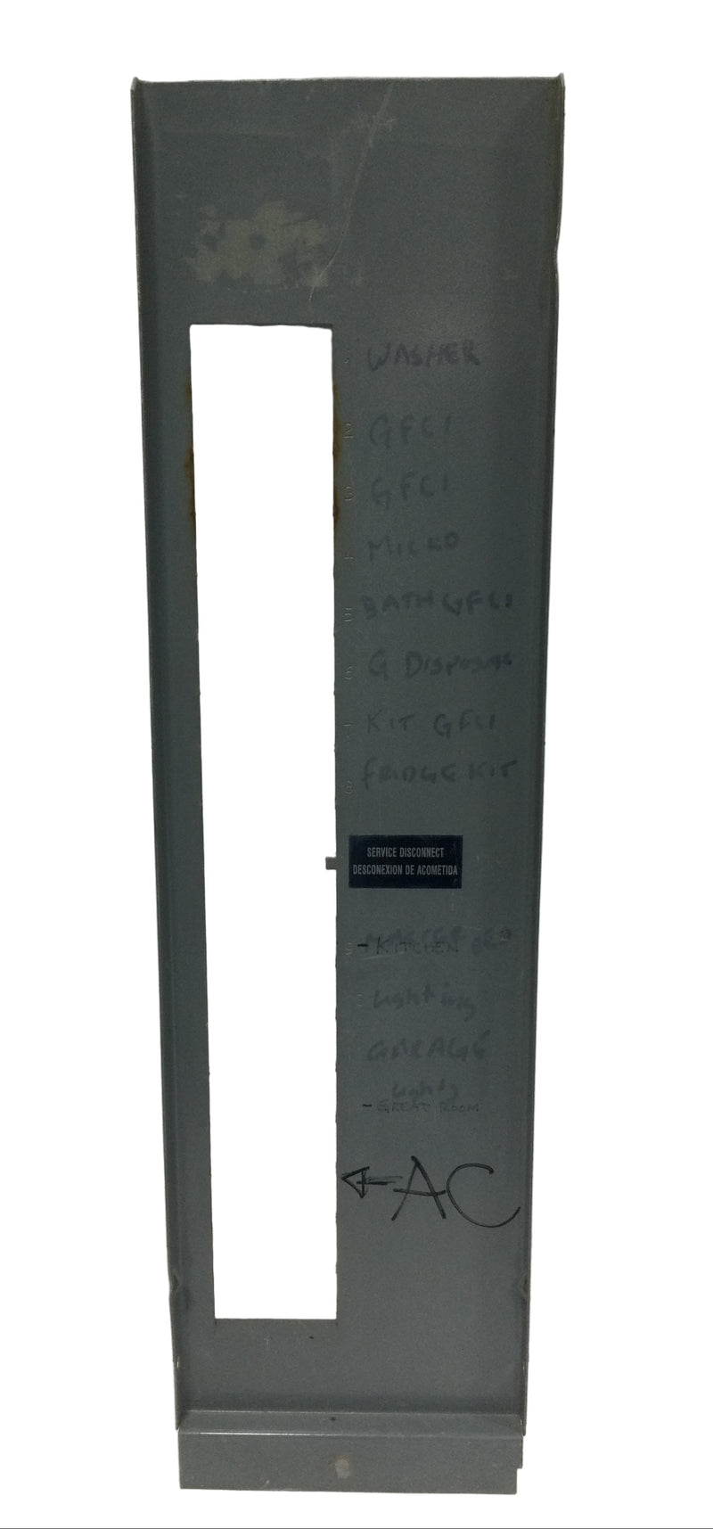 16 Space 120/240V Dead Front Only 24 3/4" x 6 1/2"