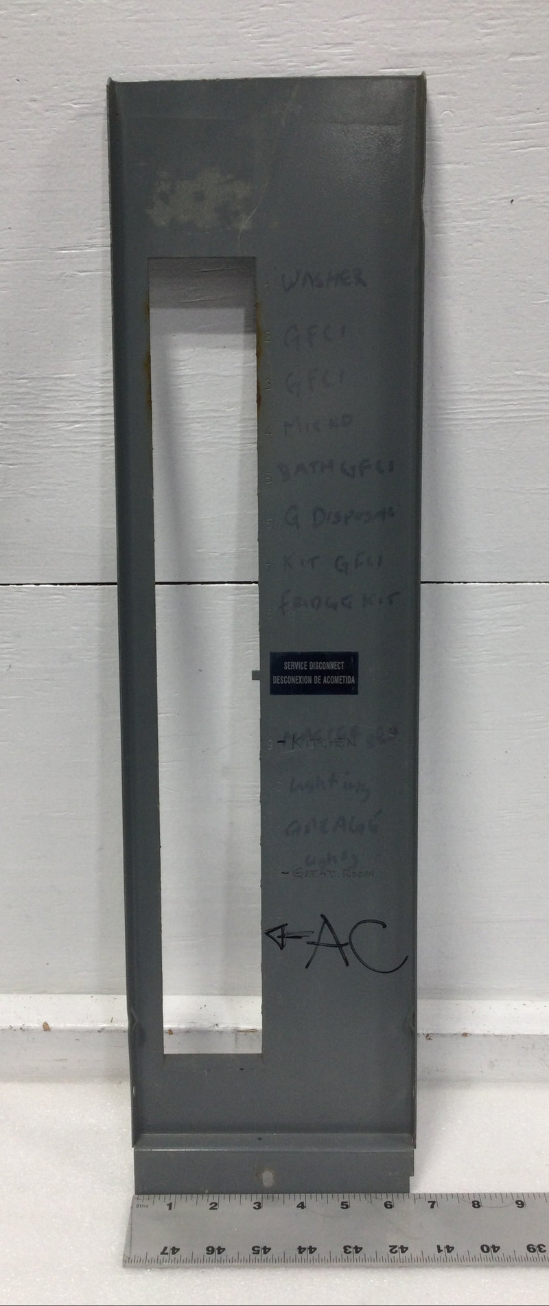 16 Space 120/240V Dead Front Only 24 3/4" x 6 1/2"