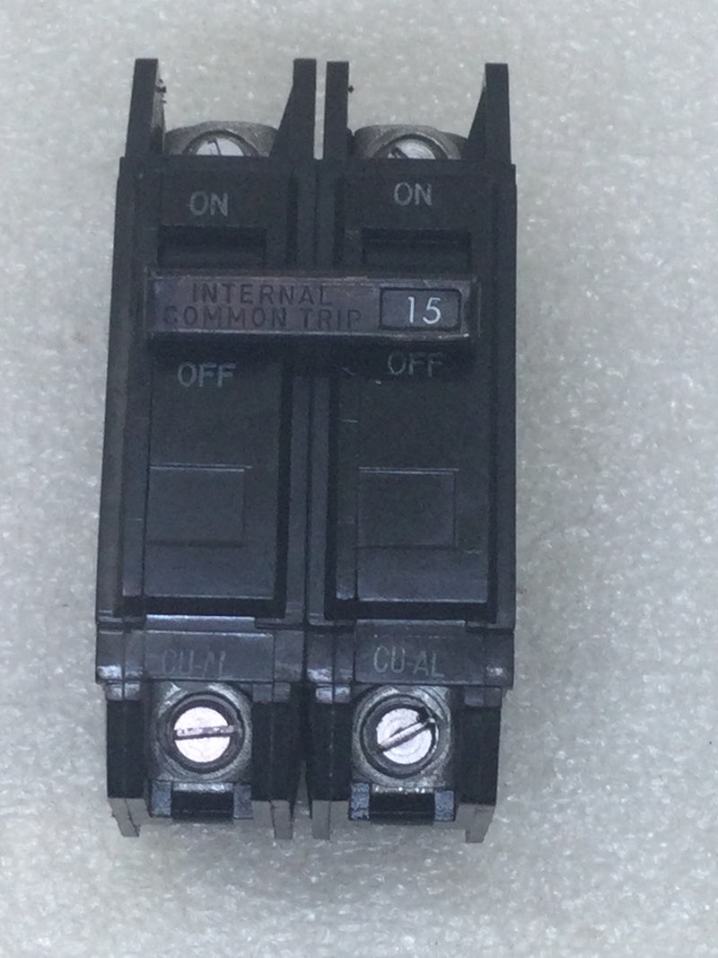 GE General Electric TQC2415WL 15 Amp 2 Pole 415 VAC Circuit Breaker