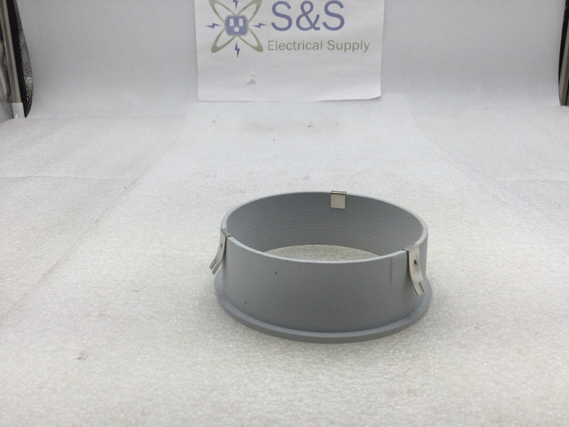 Lot of 2 White 4" Recessed Light Trim Ring with Fastening Clips