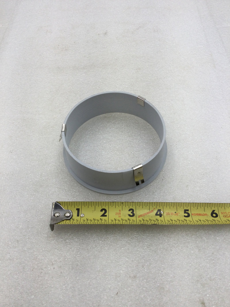 Lot of 2 White 4" Recessed Light Trim Ring with Fastening Clips