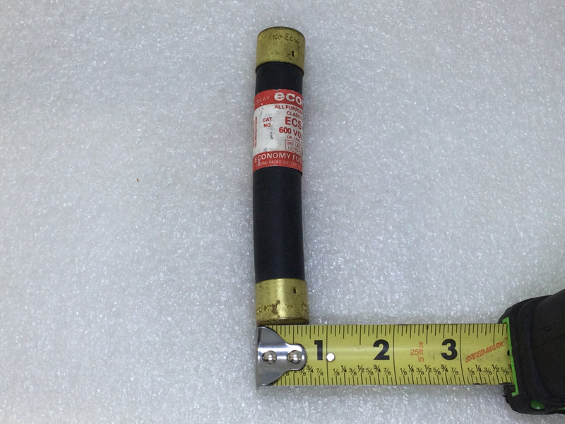 Econ ECS-4 4 Amp 600V Time Delay Dual Element Class K5 Fuse - Lightly Bent