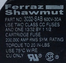 Ferraz/Shawmut 3032-SAB 30 Amp 1 Pole 600V Fuse Holder