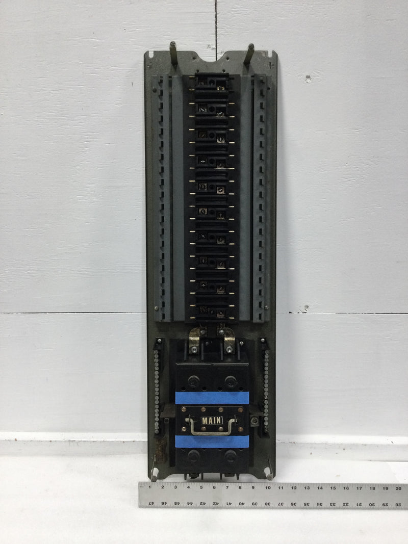 Walker 200 Amp 20/40 Circuit w/Fuse Pull Out Main Disconnect Guts Only 11" x 36"