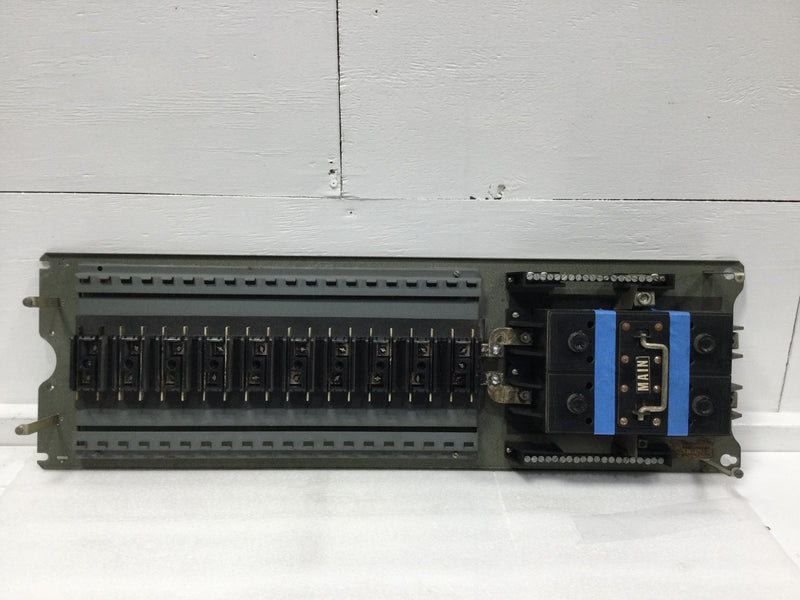 Walker 200 Amp 20/40 Circuit w/Fuse Pull Out Main Disconnect Guts Only 11" x 36"