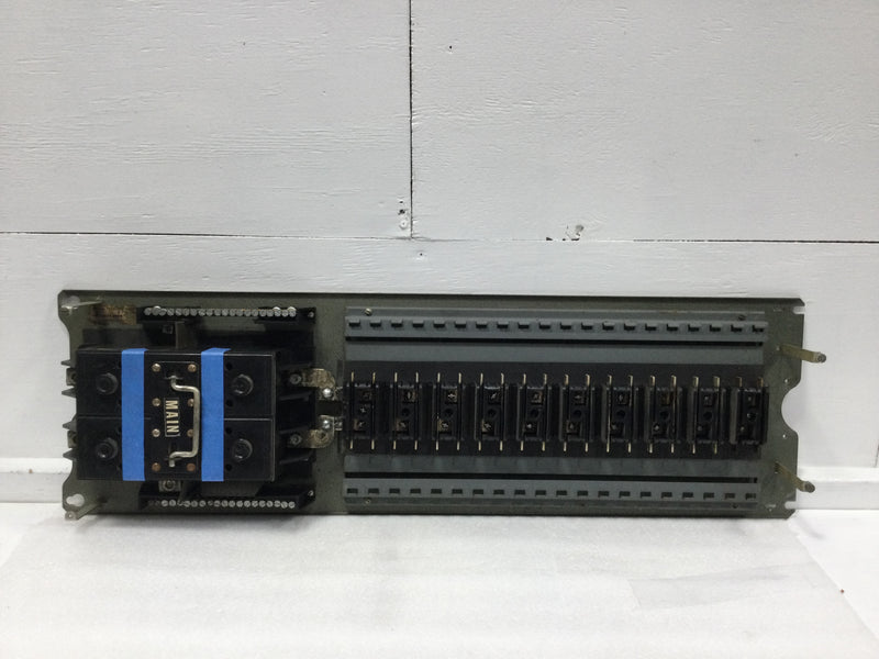 Walker 200 Amp 20/40 Circuit w/Fuse Pull Out Main Disconnect Guts Only 11" x 36"