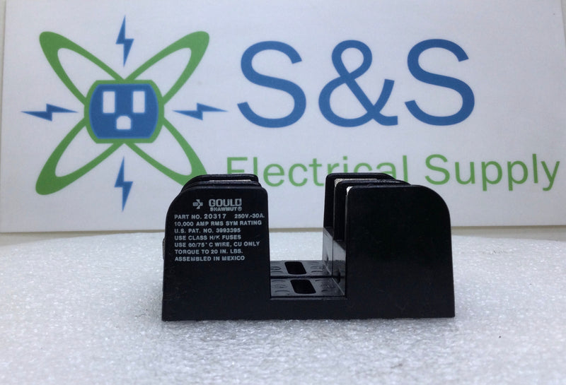 Gould/Shawmut 20317 30 Amp 2 Pole 250V Fuse Holder