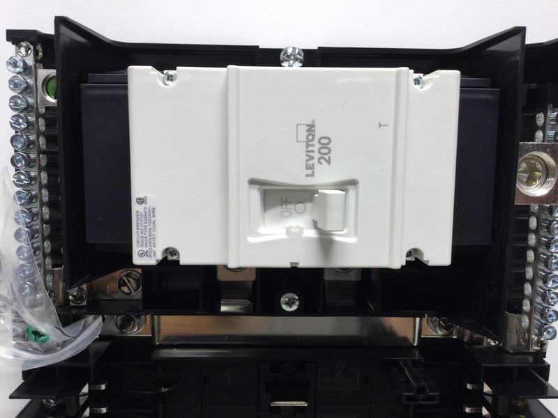 Levitron LP320-BDR Indoor Main Breaker Load Center with Door 200 AMP, 30 Space/30 Circuit with 200A Main Circuit Breaker with Door
