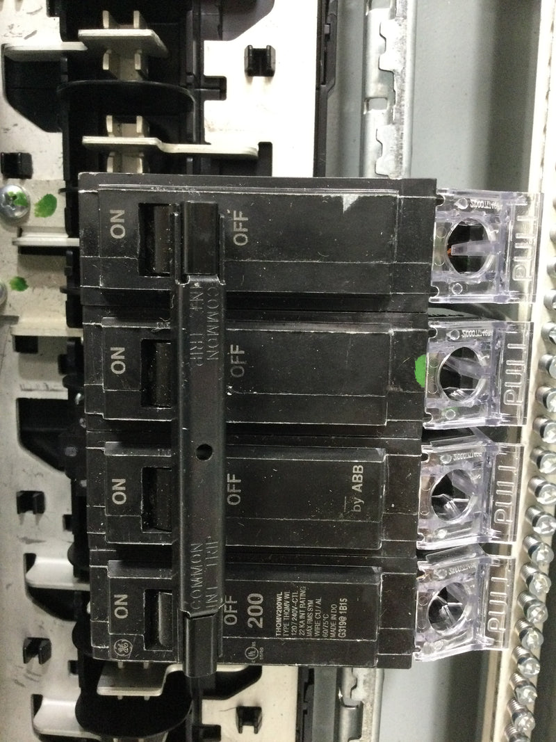 GE PowerMark Gold 200 Amp Main Breaker 20-Space 40-Circuit Overhead/Underground Combination Meter Socket Load Center (TSM2020CSCUP)