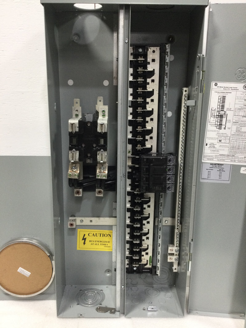 GE PowerMark Gold 200 Amp Main Breaker 20-Space 40-Circuit Overhead/Underground Combination Meter Socket Load Center (TSM2020CSCUP)
