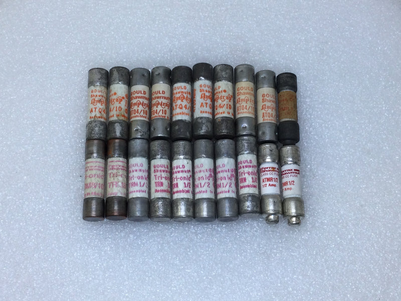 Lot of 20 - Gould/Shawmut >1 Amp Fuses