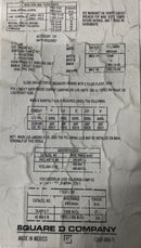 Square D 42"x12"x3/4" Panelboard Cover/Door Only 2-Handle w/Latch