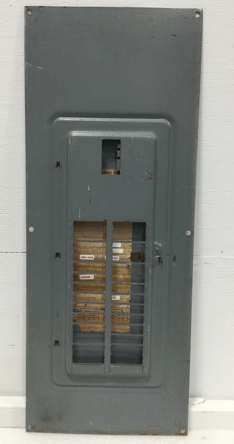 Square D QOC30MG225 Series L4 30 Space 30 3/4" x 12 1/4" Load Center Cover w/Main