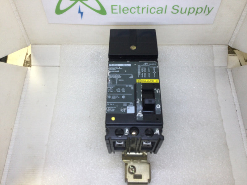 Square D FA26030AB 30 Amp 600 Vac 2 Pole Circuit Breaker