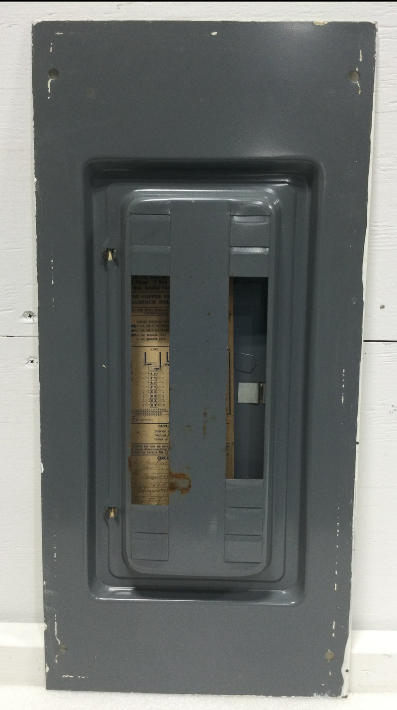 Federal Pacific Stab-Lok LX116-24 Load Center Cover/Door Only 24 Space 125 Amp 120/240V 1 Phase 3 Wire 24" x 11 3/8"