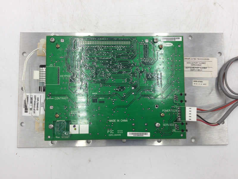 Carrier Comfort Network CEPL130445-02 HMI Display