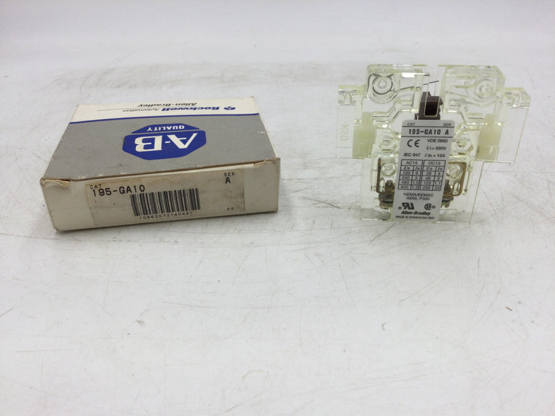 Allen-Bradley Rockwell Automation 195-GA10 Auxiliary Switch