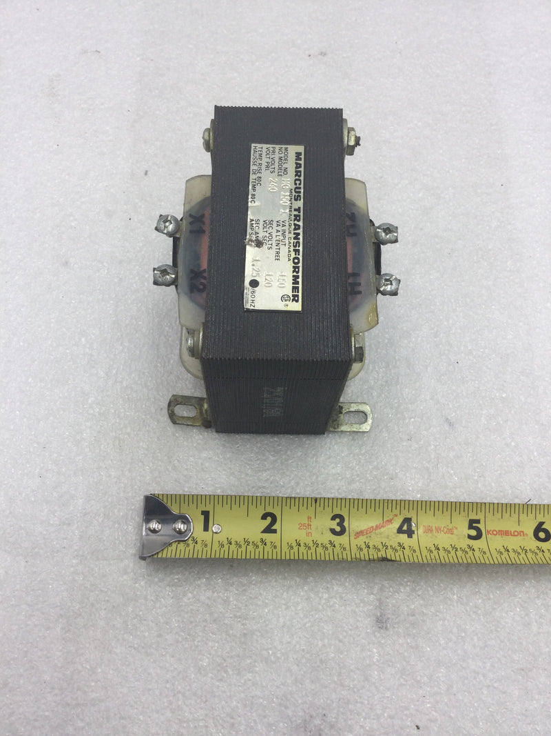 Marcus Transformers MC 150 I 150 VA 240 VAC Primary 120 VAC Secondary