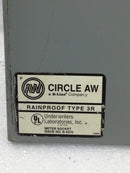 Circle AW Nema 3R 120/240V Enclosure Cover Only w/Latch 15 3/4" x 12 1/8"