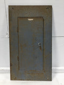 Wadsworth 8/16 Space 120/240V Load Center Door 23 7/8" x 13 1/2" - Broken Latch