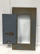 Wadsworth 8/16 Space 120/240V Load Center Door 23 7/8" x 13 1/2" - Broken Latch