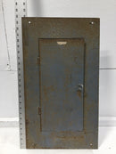 Wadsworth 8/16 Space 120/240V Load Center Door 23 7/8" x 13 1/2" - Broken Latch