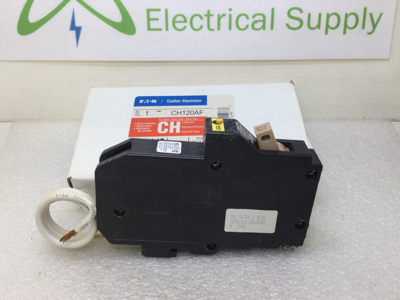 Eaton/Cutler-Hammer CH120AF Single Pole 20 Amp 120VAC AFCI Protected Type CH Circuit Breaker