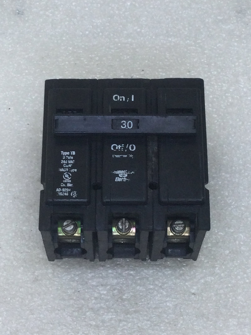 Thomas & Betts TB330 30 Amp 3 Pole 240V Circuit Breaker