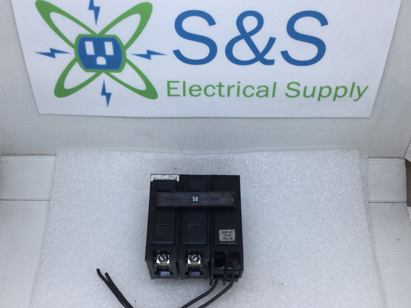 Eaton BAB2050S 50 Amp 2 Pole w/Shunt Trip Circuit Breaker - Cosmetic Flaw