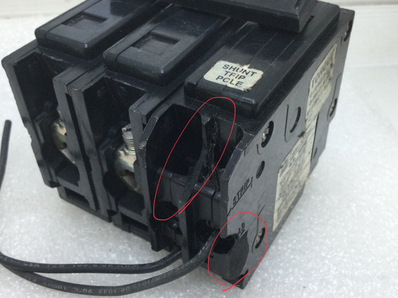 Eaton BAB2050S 50 Amp 2 Pole w/Shunt Trip Circuit Breaker - Cosmetic Flaw