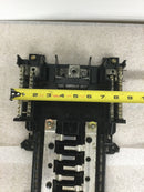 Square D QON40M200 200 Amp 20 Space 120/240 VAC Load Center Guts Only 8.5" X 21"